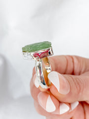 Green Kyanite Sterling Silver Ring