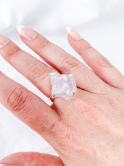 Kunzite Sterling Silver Ring