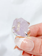 Kunzite Sterling Silver Ring