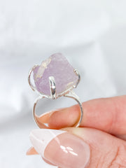 Kunzite Sterling Silver Ring