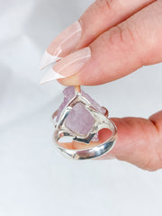 Kunzite Sterling Silver Ring