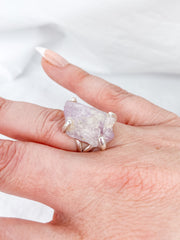 Kunzite Sterling Silver Ring
