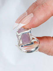 Kunzite Sterling Silver Ring