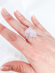 Kunzite Sterling Silver Ring