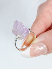 Kunzite Sterling Silver Ring