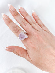 Kunzite Sterling Silver Ring