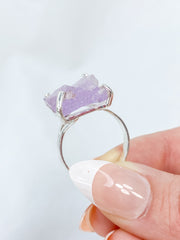 Kunzite Sterling Silver Ring
