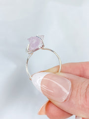 Kunzite Sterling Silver Ring