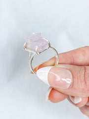 Kunzite Sterling Silver Ring