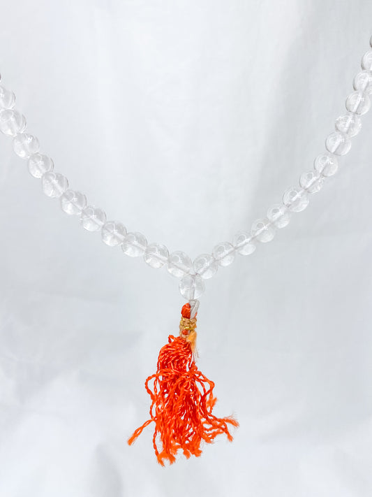 Clear Quartz 108 Mala Beads