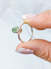 Ethiopian Opal Sterling Silver Ring