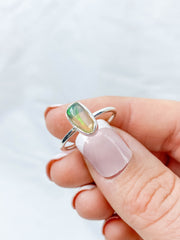 Ethiopian Opal Sterling Silver Ring