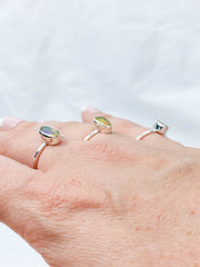Ethiopian Opal Sterling Silver Ring
