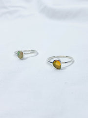 Ethiopian Opal Sterling Silver Ring