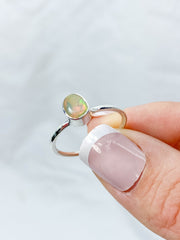 Ethiopian Opal Sterling Silver Ring