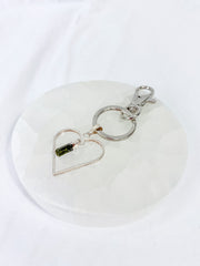 Love Crystals Keyring Green Tourmaline