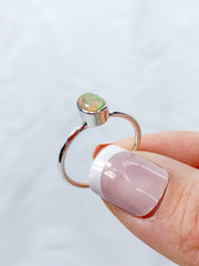 Ethiopian Opal Sterling Silver Ring