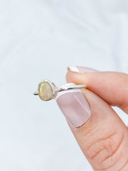 Ethiopian Opal Sterling Silver Ring