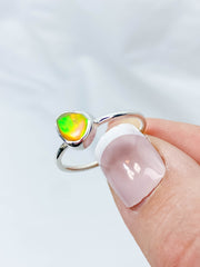 Ethiopian Opal Sterling Silver Ring