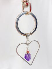 Love Crystals Keyring Amethyst