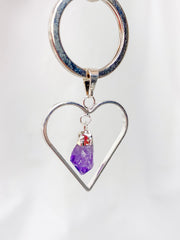 Love Crystals Keyring Amethyst