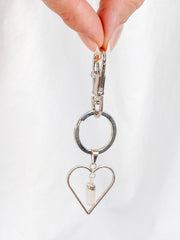 Love Crystals Keyring Selenite
