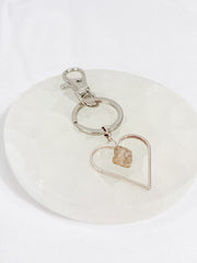 Love Crystals Keyring Rose Quartz