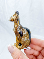 Jasper Sphynx Cat Carving