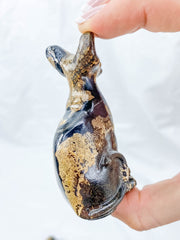 Jasper Sphynx Cat Carving