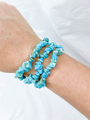 Turquoise Chip Bracelet