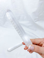 Selenite Seed Of Life Wand Rounded