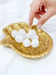 Hamsa Wooden Dish | Gold