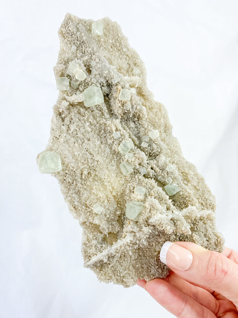 Fluorite on Matrix Cluster Mineral Specimen 318g