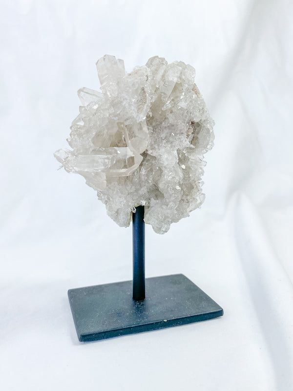Clear Quartz Cluster on Stand 340g