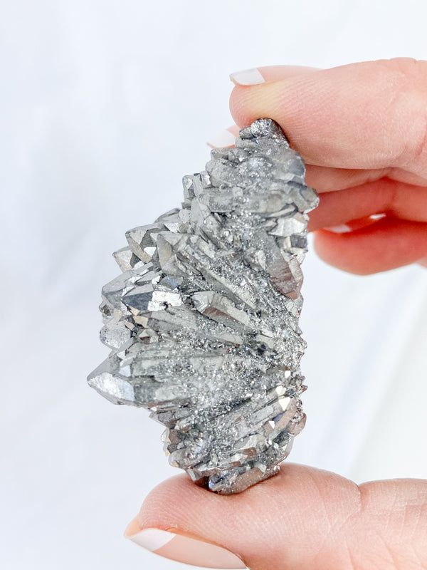 Amethyst Silver Titanium Treated Cluster 45g