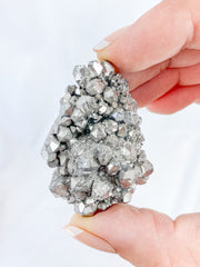 Amethyst Silver Titanium Treated Cluster 37g