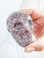 Lepidolite Skull 258g