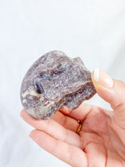 Lepidolite Skull 258g