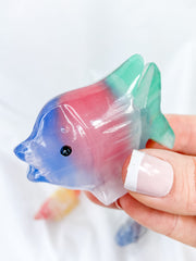 Tropical Onyx Fish Carving