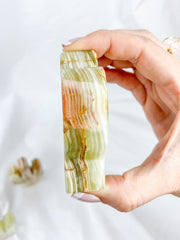 Green Onyx Cactus Carving | Medium