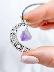 New Moon Amethyst Pendant