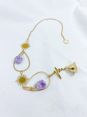 Amethyst Bell TearDrop SunCatcher