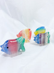 Tropical Onyx Fish Carving