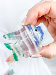 Tropical Onyx Fish Carving