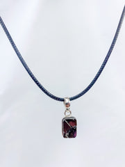 Elite Shungite Silver Pendant | Square