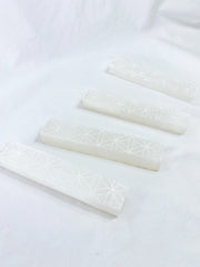 Selenite Seed of Life Natural Wand | Small