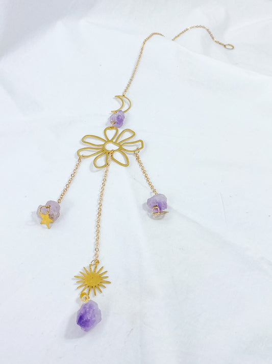 Amethyst Flower SunCatcher