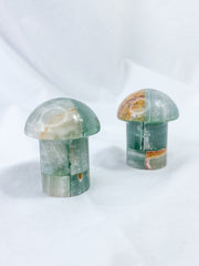 Onyx Green Mushroom Carving