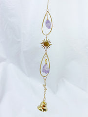 Amethyst Bell TearDrop SunCatcher