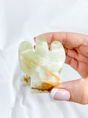 Green Onyx Cactus Carving | Medium